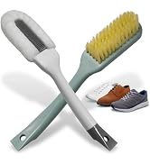 Shoe Cleaning Brush Set of 2 - Soft Bristle Shoes Scrubber with Handle, Shoes Scrubbing Brush for...