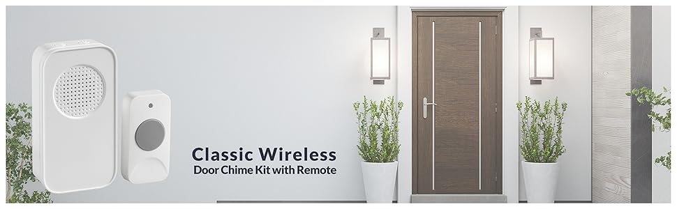 classic wireless door chime kit with remote