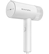 BEAUTURAL Steamer for Clothes, Foldable Handheld Clothing Wrinkles Remover for Garments, 30-Secon...