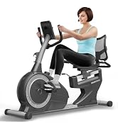 BSJ BESTGYM Recumbent Exercise Bike, Recumbent Stationary Bike for Home, Recumbent Bike 350LBS We...
