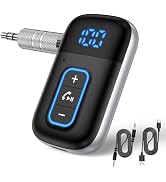 3.5mm Aux Bluetooth Car Adapter, Bluetooth 5.3 Receiver for Car, Wireless Audio Receiver for Wire...