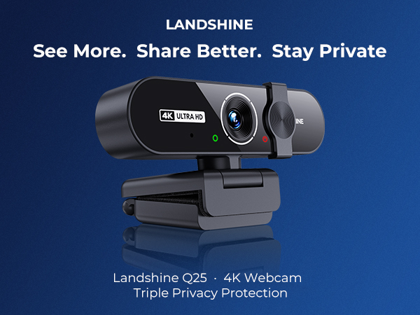 4k webcam triple privacy protection