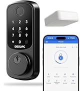 DESLOC B200 WiFi Smart Door Lock, Fingerprint Keyless Entry Door Lock, App Remote Control, Smart ...