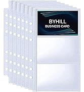 40 Pack 240 Pockets A6 Binder Business Card Sleeves, Ultra-Clear K-pop Photocard Sleeves, Double ...