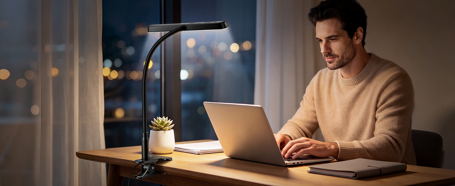 Glocusent clip on light for Desk Work