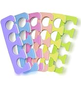 Toe Separators Set - Premium Pedicure Tool Kit 24 Pieces Super Soft & Durable Two Tone ZMOI