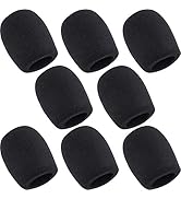 8 Pack Microphone Cover, ChromLives Mic Windscreen Foam Cover, Handheld Sponge Wind Foam for Most...