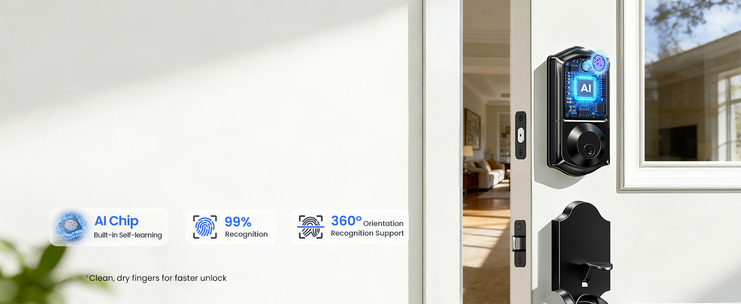 Veise Fingerprint Smart Door Lock