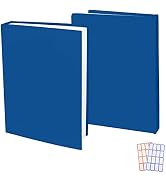 2 Pack Stretchable Book Sleeve Covers, for Paperbacks Hardcover Textbooks up to 9" x 12", Office ...