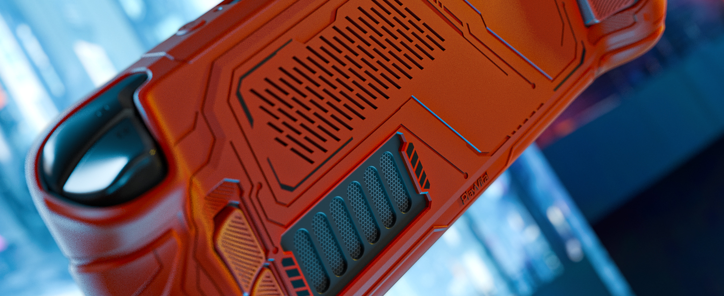 PlayVital Mecha Protective Case for Steam Deck