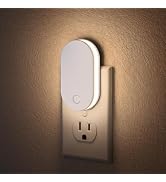 Briignite Night Lights Plug into Wall 1Pack LED Plug in Night Light with Dusk to Dawn Light Senso...