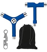 Sonku Blue All-in-One Skateboard Tool, Multifunctional Portable Skateboard T-Tool and Y-Tool Acce...