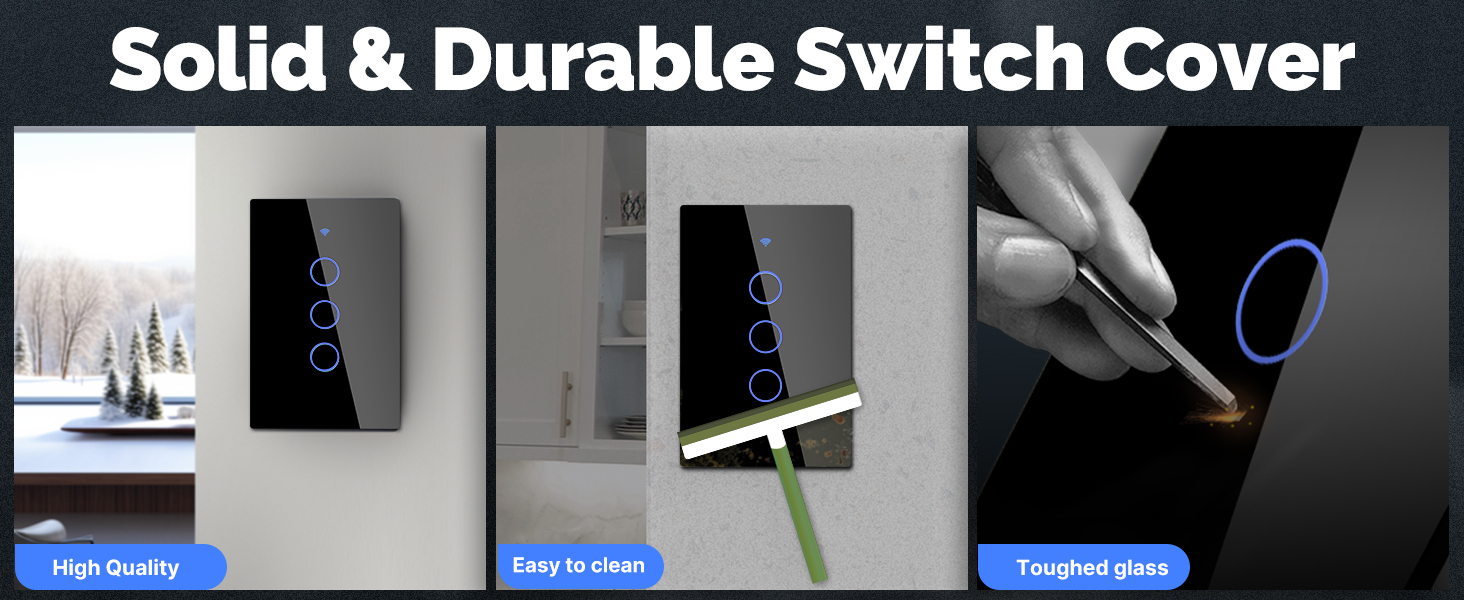 Glass cover switch zigbee