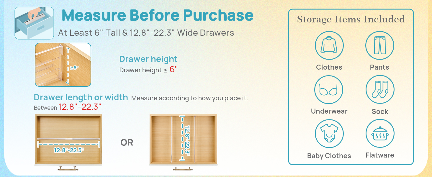 drawer organizer clothes