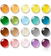 KEYDUACU 20-Color Mini Glass Fridge Magnets, Colorful Cute Magnets, Perfect for Offices, Kitchens...