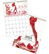 Calendar 2025 Funny Wall Calendar 8.5x11",12 Monthly Office Wall Hanging Calendar,Home Vertical W...
