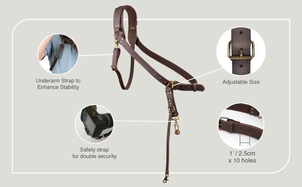 leather camera strap