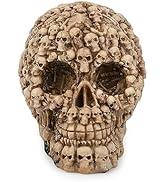 DS. DISTINCTIVE STYLE Skull Decor 5.5 Inch Resin Skeleton Head Decorative Skull Statue Gothic Hom...