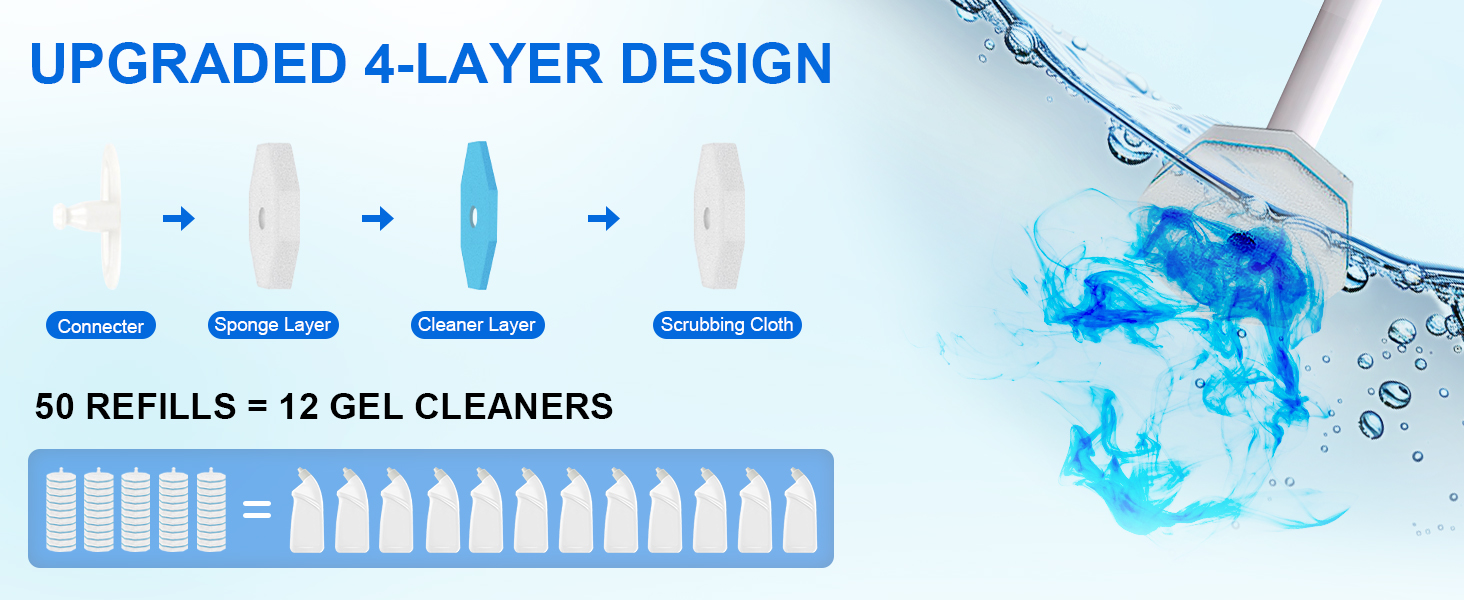 Toilet Bowl Wand Refills toilet bowl cleaner refills flushable toilet brush refills
