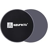 A AZURELIFE Exercise Core Sliders, Dual Sided Exercise Gliding Discs Use on Carpet or Hardwood Fl...