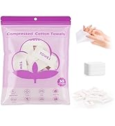 Classycoo XL Compressed Towel Tablets- 50 PCS Disposable Face Towelettes Washcloths Mini Purse Tr...