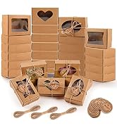 Moukiween 32 PCS Kraft Soap Boxes for Homemade Soap, 3.54 X 2.36 X 1.18 Inch Soap Packaging Gift ...