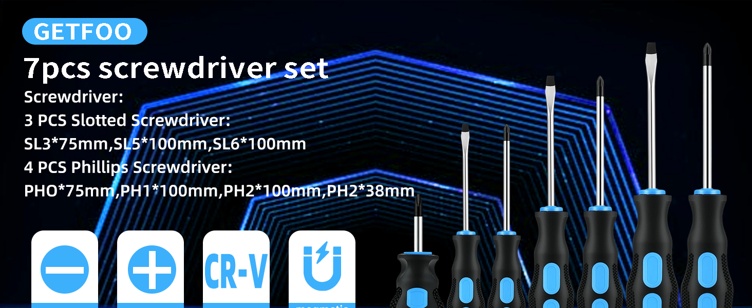 Magnetic Tip Screwdriver Set