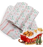 100Pcs Christmas Wax Paper Sheets for Food, Ultra Grease Resistant Deli Paper Sheets, Must-Have S...
