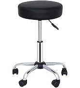 HomGarden Height Adjustable Salon Stool Hydraulic Rolling Swivel Medical Spa Stool Tattoo Massage...