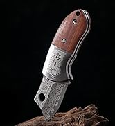 STARDW Mini Folding Pocket Knife,Cool Knives,Damascus Pocket Knife,EDC Pocket knife for Camping,H...