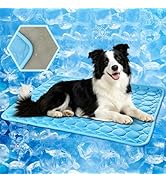 MeiLiMiYu Dog Cooling Mat 2026 Upgraded Arc-Chill Cooling Dog Bed Mat, Washable Pet Cooling Pad (...