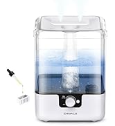 CHIVALZ Humidifiers for Bedroom Large Room Home, 6L Cool Mist Humidifier for Baby and Plant, Oil ...