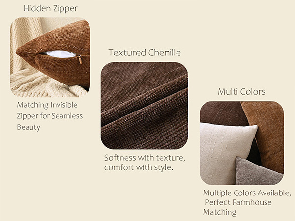 chenille pillow covers