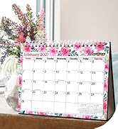 CRANBURY Small 8x6 Standing Desk Calendar 2026-2027, July 2026 to December 2027