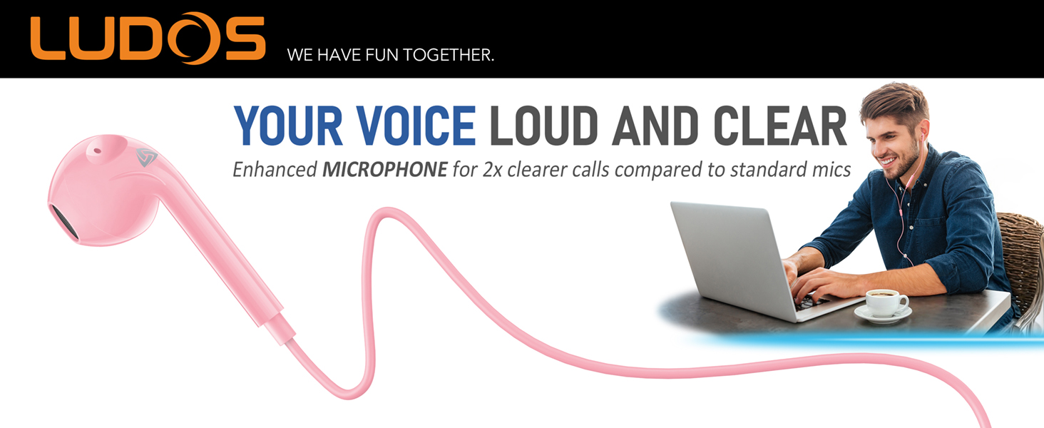 wired earbuds with microphone