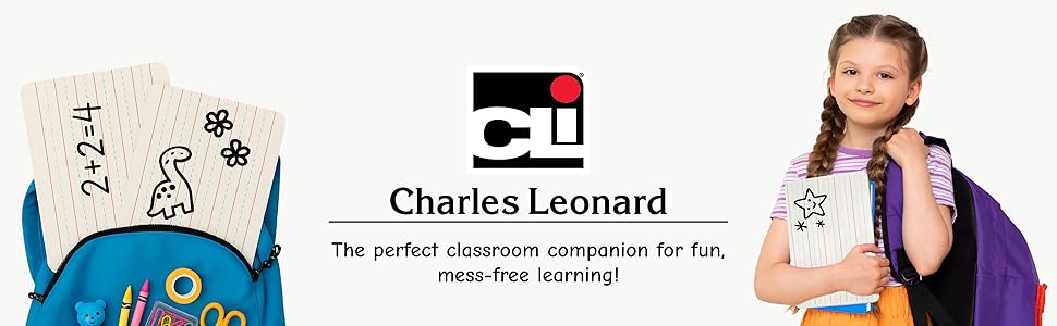 Charles Leonard Classroom Mess-free learning whiteboard