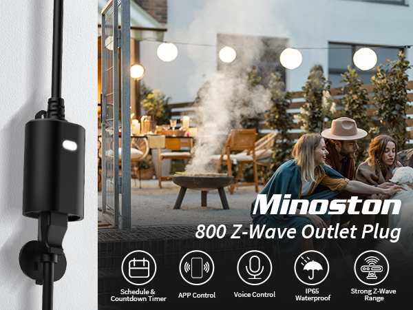 Minoston z-wave 800 outlet plug smart plug