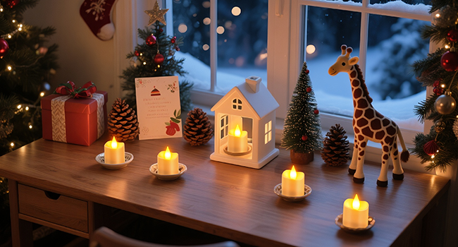 led candles decorations decor christmas home lanterns