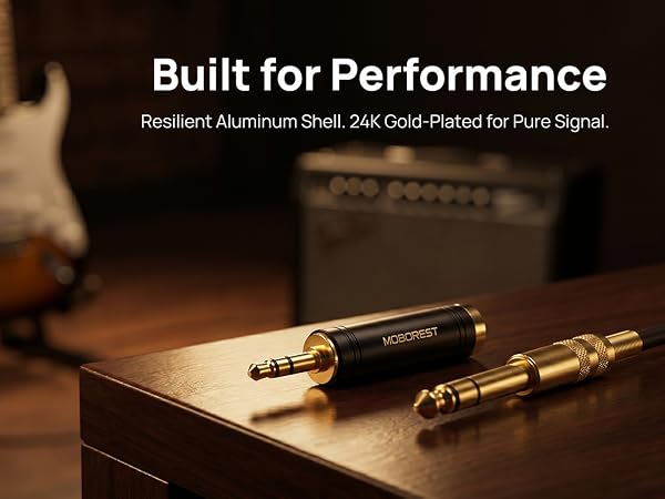 3.5mm to 1/4'' Stereo Audio Adapter, 3.5mm to 1/4'' (6.35mm) Headphone Adapter