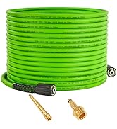 PWACCS Pressure Washer Hose 50 FT x 1/4", Power Washer Hose Kink Resistant, High-Pressure Washing...