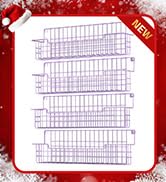 AURIKAR Spice Rack Wall Mount, Spice Organizer for Cabinet & Pantry Door, Set of 4 Hanging Spice ...