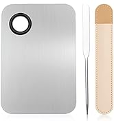 G2PLUS Makeup Mixing Palette, Korean Makeup Spatula and Foundation Palette Stainless Steel Cosmet...
