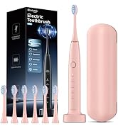 OasiSmile Electric Toothbrush, 42000 VPM Deep Clean Rechargeable Toothbrush, 5 Modes, 6 Brush Hea...