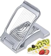 Egg Slicer for Hard Boiled Eggs Egg Cutter Strawberry Slicer Heavy Duty Aluminium Tomato Slicer S...