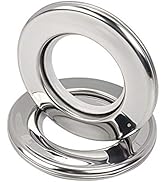 Ailejia Stainless Steel Curtain Grommets DIY Rings Eyelet Metal Grommet Kit Ring Inner Diameter 1...