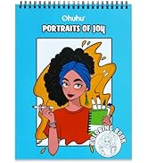 Ohuhu Double-Sided Bleedproof Coloring Book for Kids Adults - Portraits of Joy Coloring Book - 20...