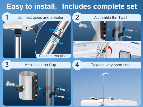 Starlink Mini Flag Pole Mount