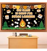 gisgfim Back to School Marshmallow S'More Bulletin Board Decoration Cookies Campfire Marshmallow ...