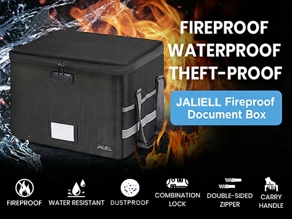 lockable storage box fire safe document box