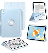 ProCase for iPad A16 11th Gen 2025/10th Gen 2022 Case -Blue | Slim Multi-Angle Folio with Pencil ...
